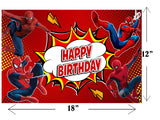 Spiderman Theme Birthday Party Table Mats