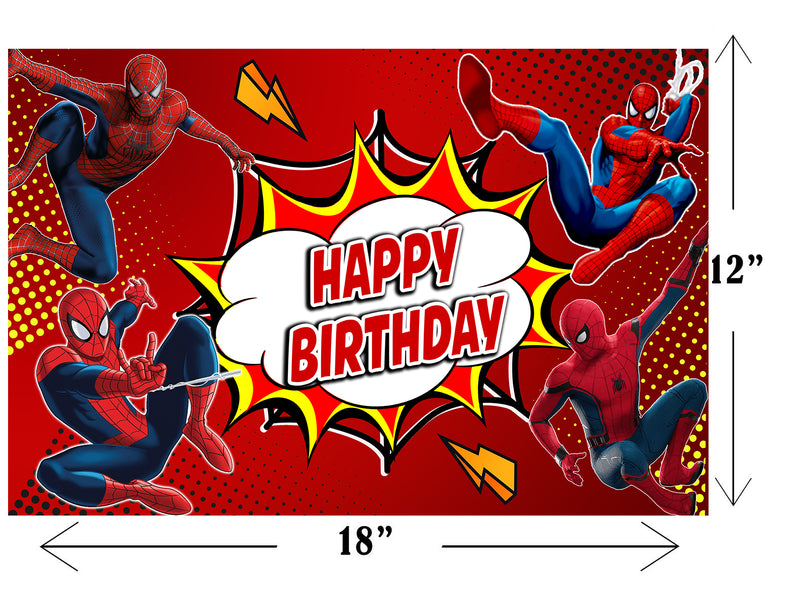 Spiderman Theme Birthday Party Table Mats