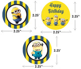 Minnion Theme Birthday Party Cupcake Toppers for Decoration