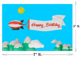 Hot Air Theme Birthday Party Backdrop