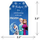 Frozen Theme Birthday Party Thank You Gift Tags