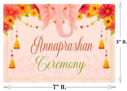 Annaprashan Ceremony Decoration Backdrop Banner For Kids