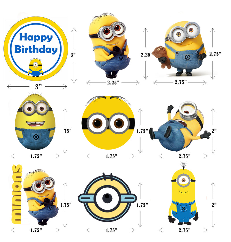Minnion Theme Birthday Party Cake Topper /Cake Decoration Kit