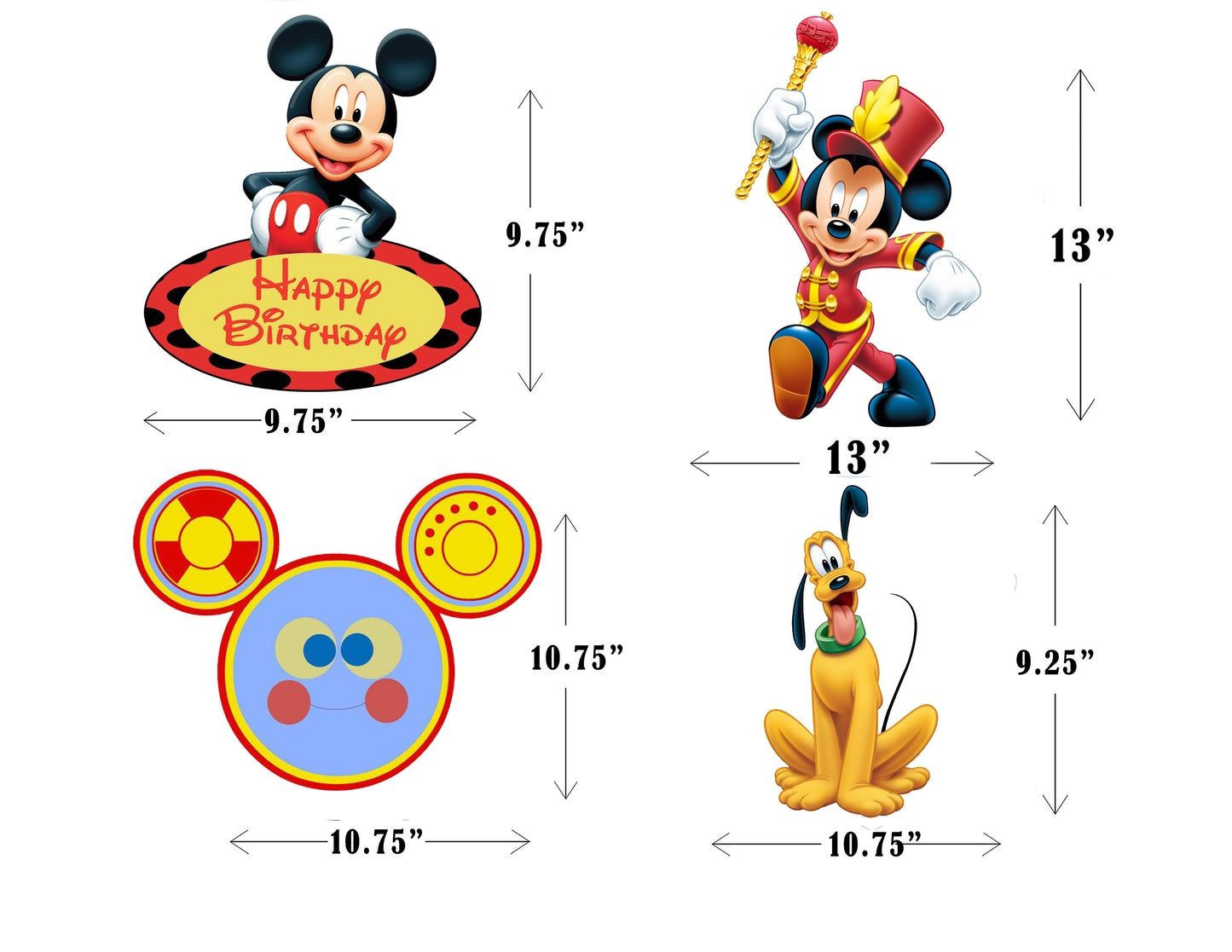 Mickey Mouse Theme Birthday Party Theme Hanging Set for Decoration