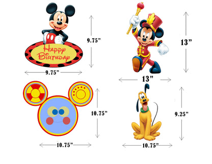 Mickey Mouse Theme Birthday Party Theme Hanging Set for Decoration