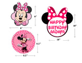 Minnie Theme Birthday Party Table Toppers for Decoration