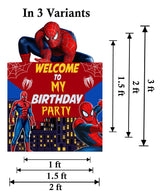 Spiderman Theme Birthday Party Welcome Board