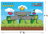 Super Mario Theme Birthday Party Backdrop