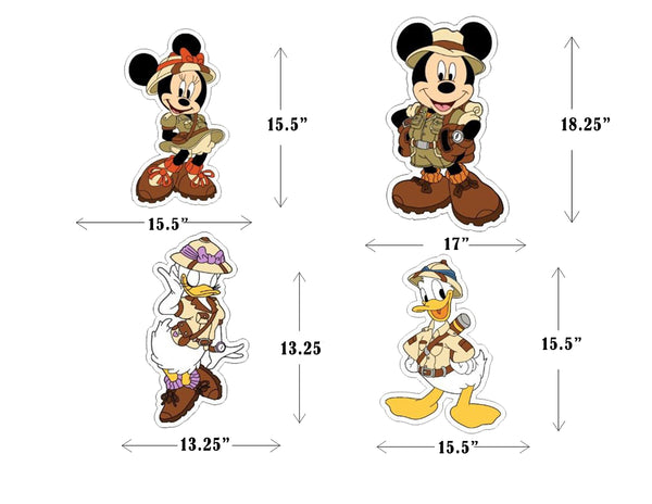 Mickey Mouse Theme Birthday Party Cutouts
