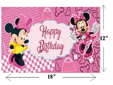 Minnie Theme Birthday Table Mats for Decoration