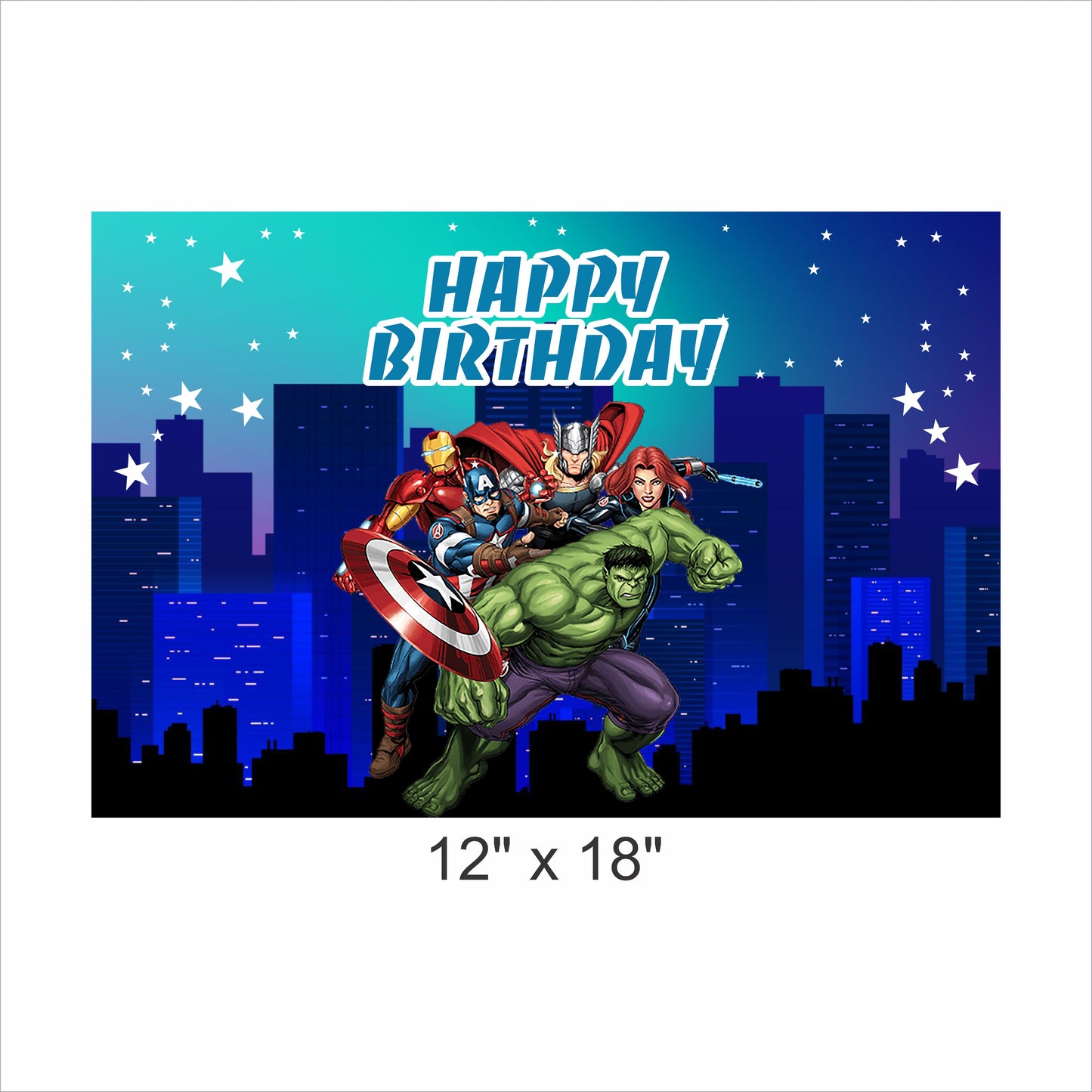Avenger Birthday Table Mats for Decoration