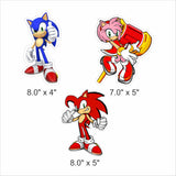 Sonic theme Birthday Party Table Toppers for Decoration 
