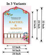 Wedding Ceremony Theme Party Welcome Board