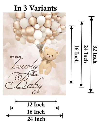 Baby Shower We Can Bearly Wait Welcome Board we