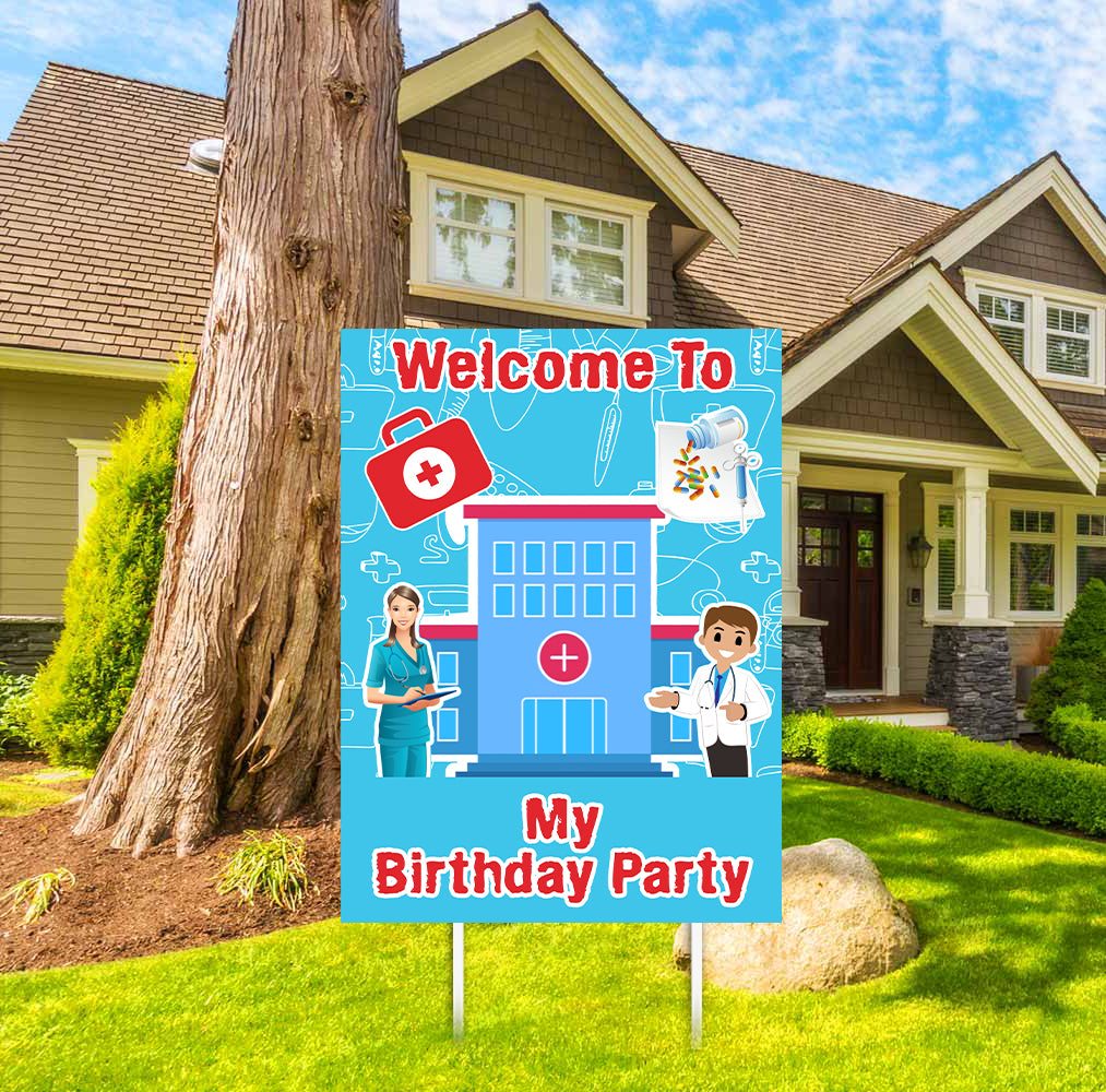 Buy Doctor Party Decoration Welcome Board | Party Supplies ...