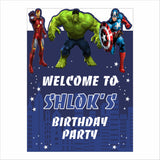 Avenger Theme Birthday Party Welcome Board