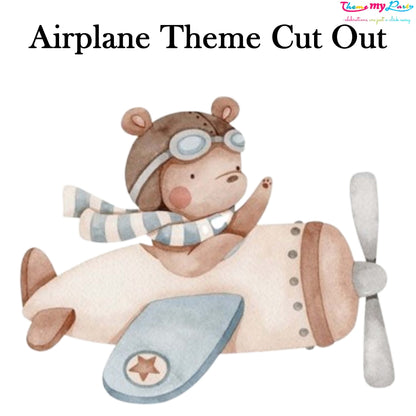 Airplane Theme Birthday Party Cutout