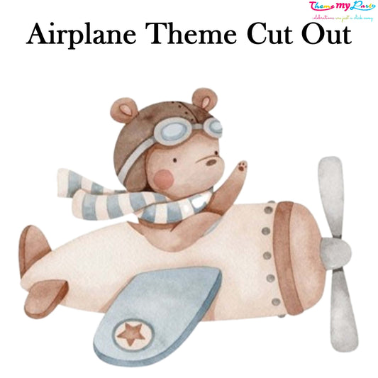 Airplane Theme Birthday Party Cutout