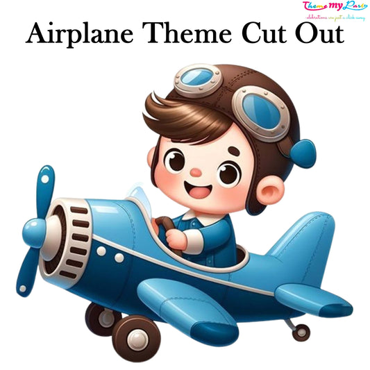 Airplane Theme Birthday Party Cutout