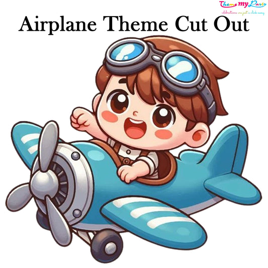 Airplane Theme Birthday Party Cutout