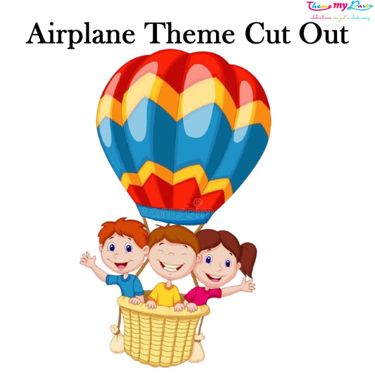 Airplane Theme Birthday Party Cutout