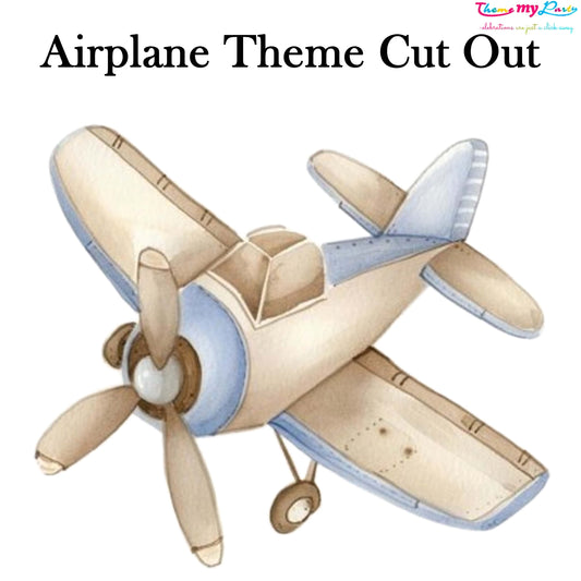 Airplane Theme Birthday Party Cutout