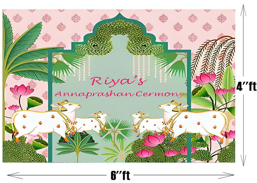 Annaprashan Ceremony Decoration Backdrop Banner For Kid