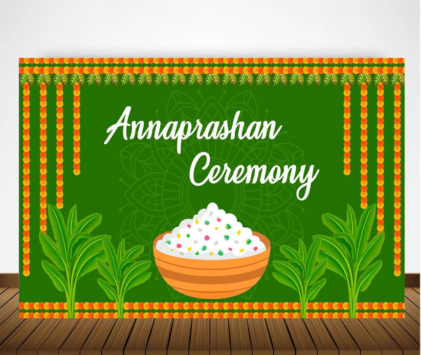 Annaprashan Ceremony Decoration Backdrop Banner For Kid
