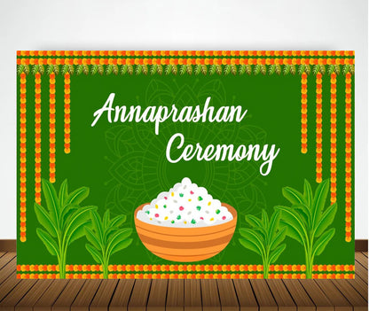 Annaprashan Ceremony Decoration Backdrop Banner For Kid