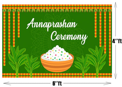 Annaprashan Ceremony Decoration Backdrop Banner For Kid