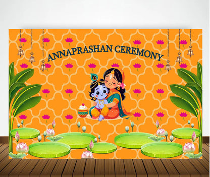 Annaprashan Ceremony Decoration Backdrop Banner For Kid