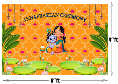 Annaprashan Ceremony Decoration Backdrop Banner For Kid