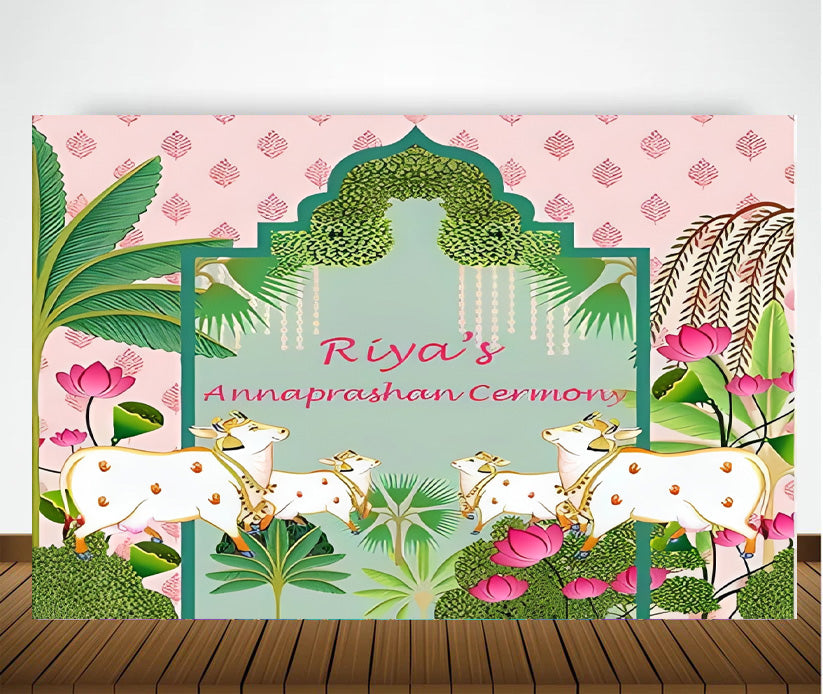Annaprashan Ceremony Decoration Backdrop Banner For Kid