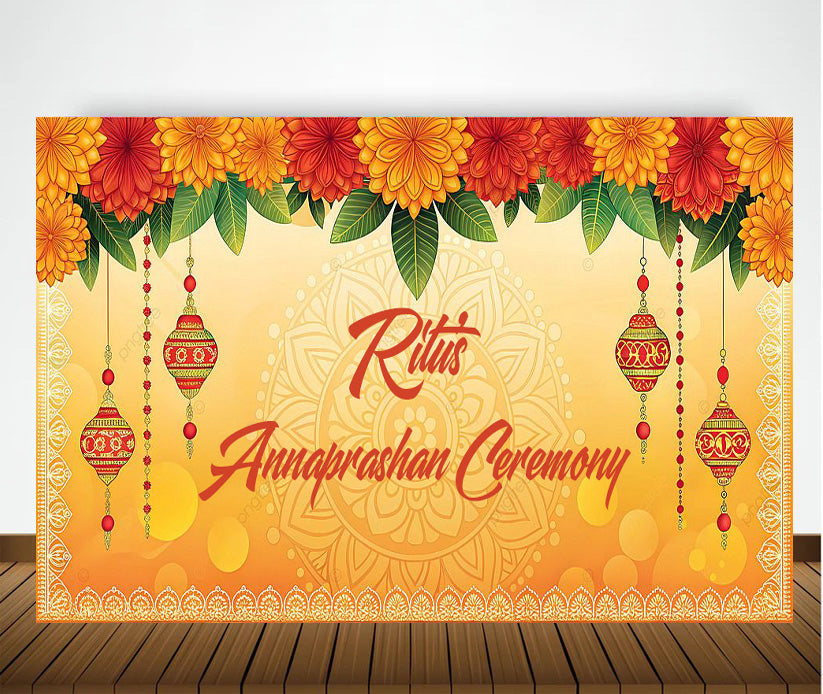 Annaprashan Ceremony Decoration Backdrop Banner For Kid