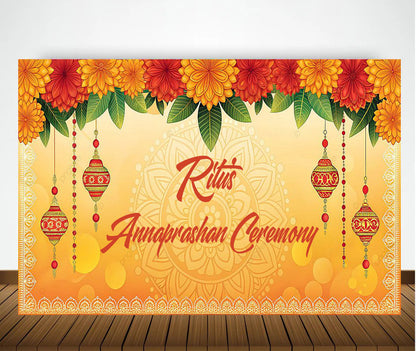 Annaprashan Ceremony Decoration Backdrop Banner For Kid