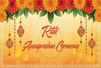 Annaprashan Ceremony Decoration Backdrop Banner For Kid