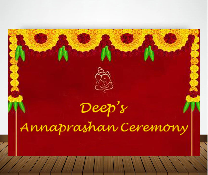 Annaprashan Ceremony Decoration Backdrop Banner For Kid