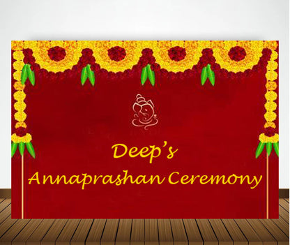 Annaprashan Ceremony Decoration Backdrop Banner For Kid