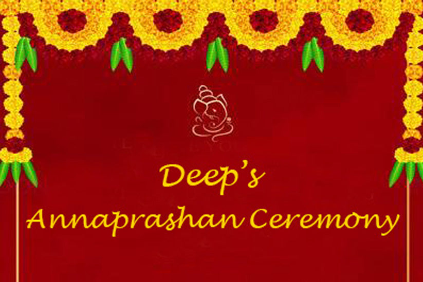 Annaprashan Ceremony Decoration Backdrop Banner For Kid