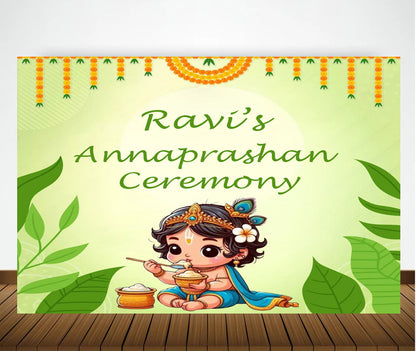 Annaprashan Ceremony Decoration Backdrop Banner For Kid