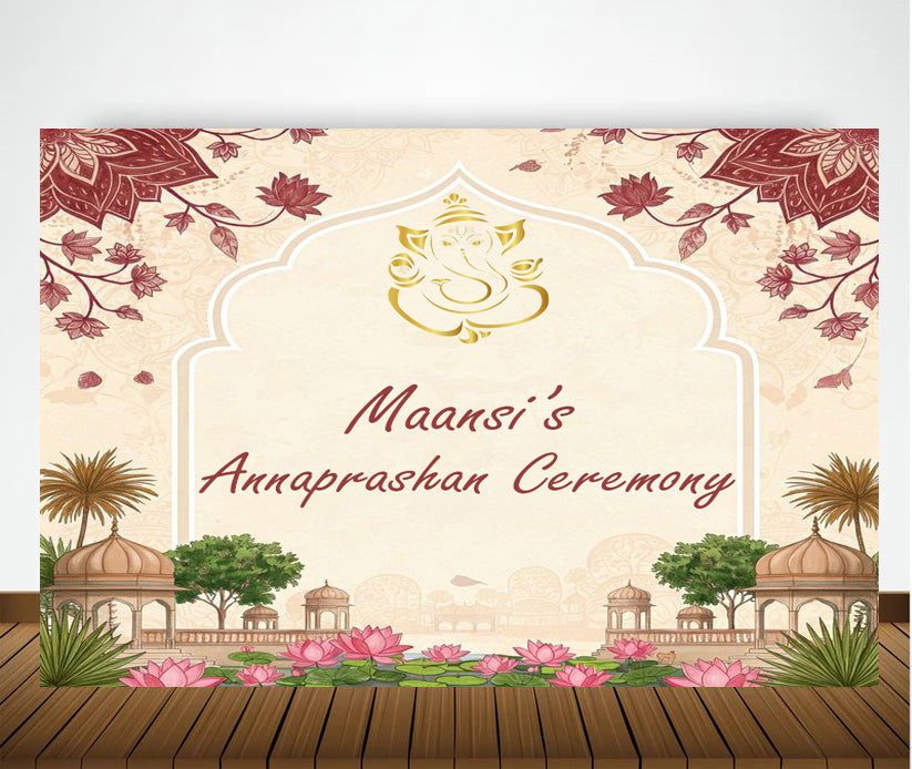Annaprashan Ceremony Decoration Backdrop Banner For Kid