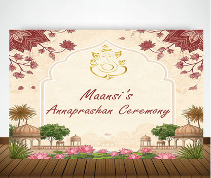 Annaprashan Ceremony Decoration Backdrop Banner For Kid