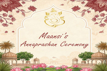 Annaprashan Ceremony Decoration Backdrop Banner For Kid