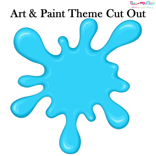 Art & Paint Theme Birthday Party Cutout