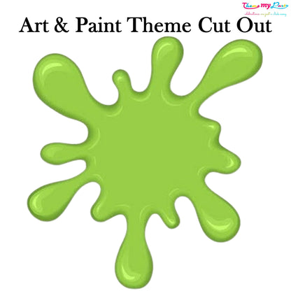 Art & Paint Theme Birthday Party Cutout