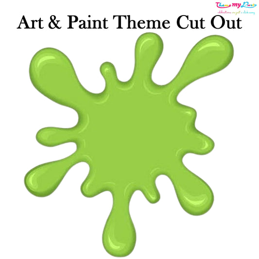 Art & Paint Theme Birthday Party Cutout