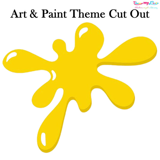 Art & Paint Theme Birthday Party Cutout