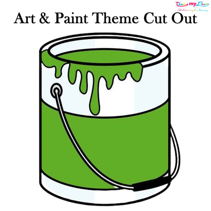 Art & Paint Theme Birthday Party Cutout