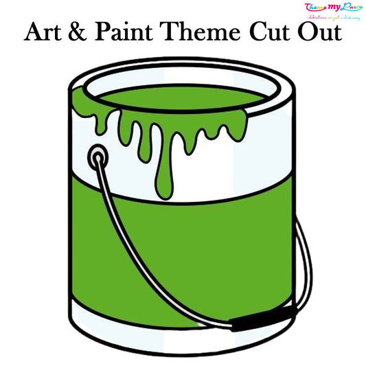 Art & Paint Theme Birthday Party Cutout