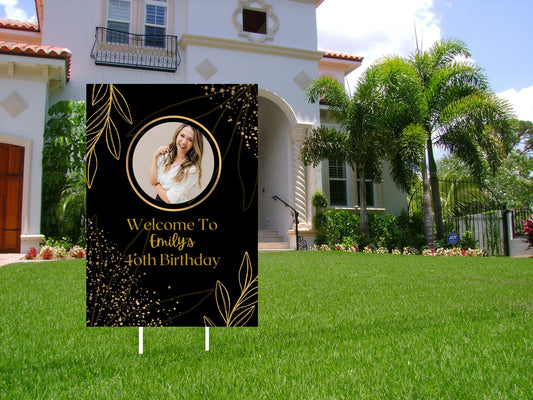 40th Birthday Milestone Birthday Party Welcome Board